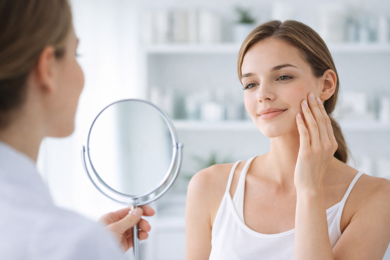 Illustration of skin care